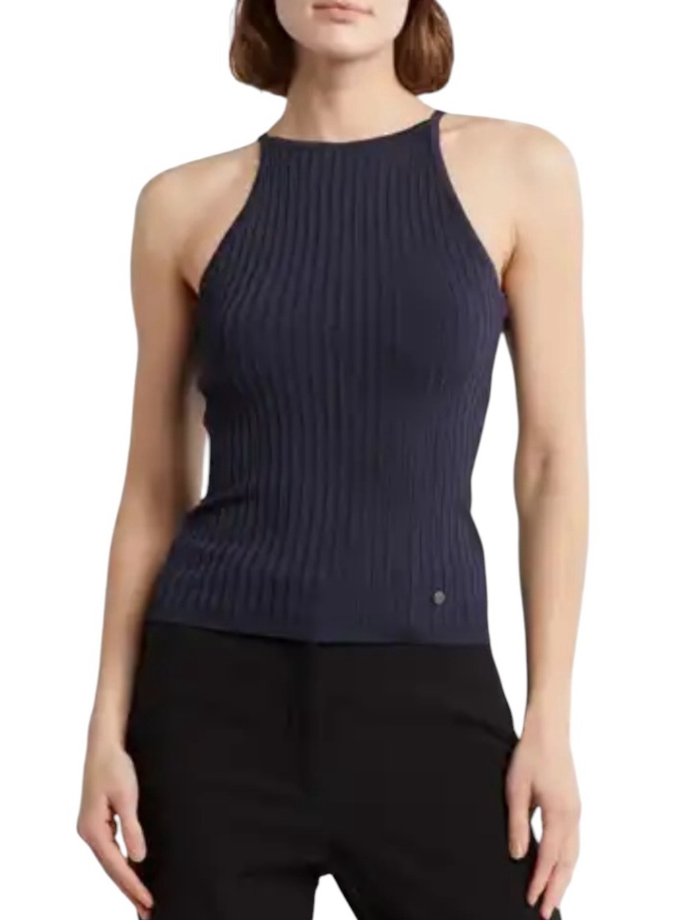 Ted Baker Aimee Slinky Jersey Sleeveless Ribbed Top excellent condition